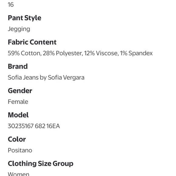 Sofia by Sofia Vergara Dark Blue Flare Jeans - Picture 7 of 7